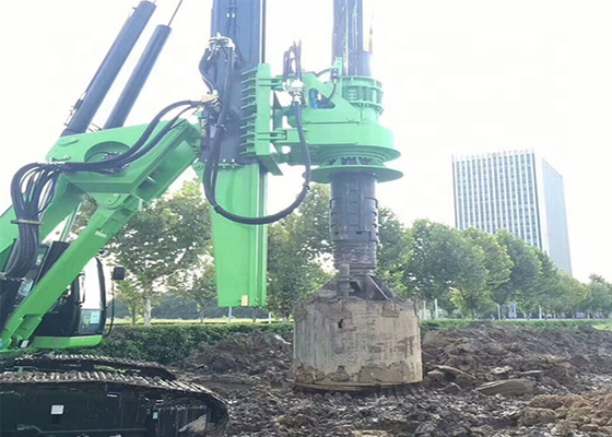 50kN Crowd Force Diesel utilizzato piattaforma di palificazione per fondazioni Angolo di perforazione di 90 °