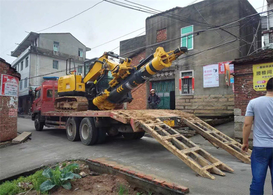 Fondamento del cingolo di Drilling Rig Portable Borehole Pile Auger dell'escavatore KR50