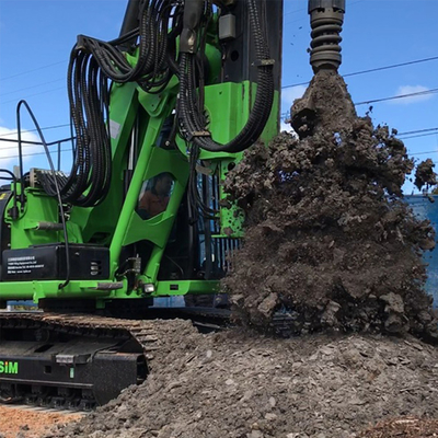 mucchio idraulico della vite di Rig Small Bore Multifunctional Excavator della perforazione a rotazione 80kNM
