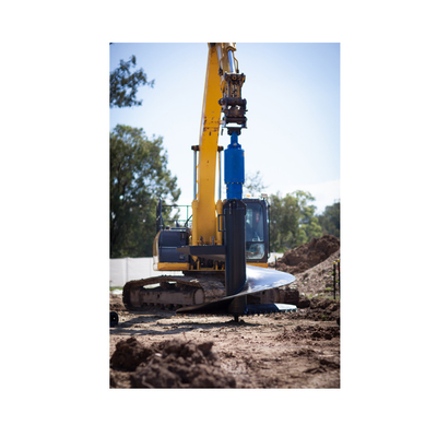 Trapano idraulico a terra con azionamento a trivella per escavatore Skid Steer Backhoe