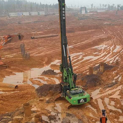Piccolo collegamento di perforazione alesato di Rig Foundation Machine Excavator Chassis del mucchio KR220C