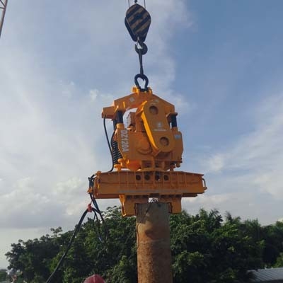 Equipaggiamento di azionamento di pile di lavoro elevato Martello di pile 120Kw Martello elettrico Vibro per pile di carcassa in acciaio