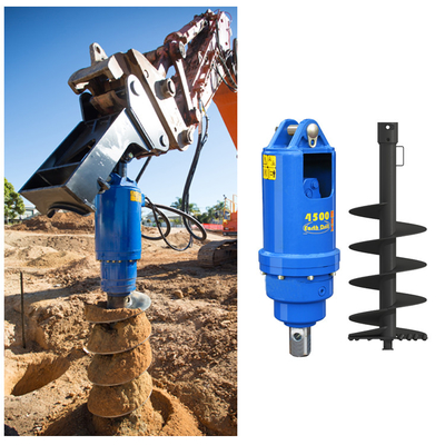 1.5-4 tonnellate Mini Excavator Drill Diametro Customized Earth Auger Machine Per Escavatore
