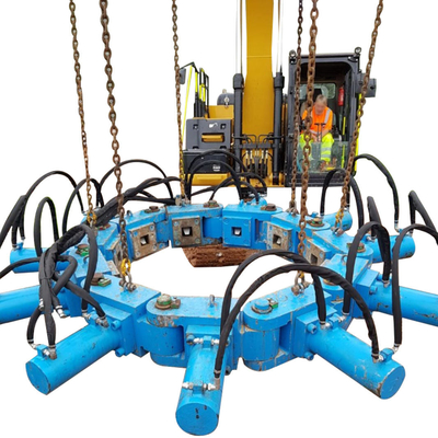 Fino a 2500 mm Concrete Pile Breaker Pile Head Cutter Hydraulic Breaker Pile Cropper per gru