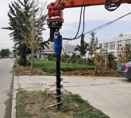 25-100 Lpm di flusso di terra idraulica auger per T1.5-35T escavatore e 300-1500mm Max auger diametro argilla / scisto