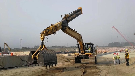 15-36 Tonnes Excavator Attachment Best Quality Customized Clamshell Telescopic Arm Per Escavatore