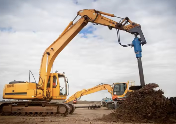 Opzioni di accoppiamento del tubo Top Hydraulic Earth Auger AP3500 con velocità di rotazione 10-88 Rpm