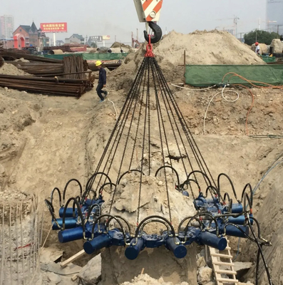Fabbrica di vendita diretta Spaltatore di pile per cemento Spaltatore di pile montato Spaltatore idraulico di pile