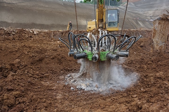 Good Quality Guardia Ristruttore di pile di calcestruzzo pile rotonde Testa tagliabatterie piccole idrauliche