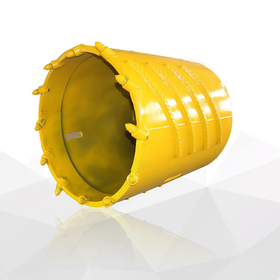 Strumenti per l'accumulo di pilastri Parti di ricambio Barile di base con denti a proiettile per attrezzature per l'accumulo di pilastri
