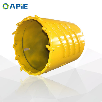 Strumenti di perforazione rotativi 1500 mm Bucket di perforazione Core Barrel con denti a proiettile