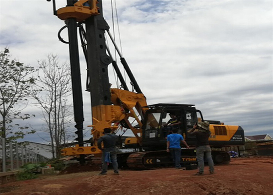 Macchina rotatoria di azionamento di mucchio di 750mm del cingolo 34.3MPa della macchina idraulica rotatoria del trapano